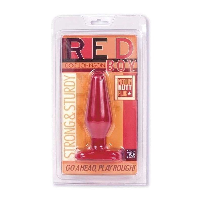 Plug Anale Red Boy Line Medium Butt Plug