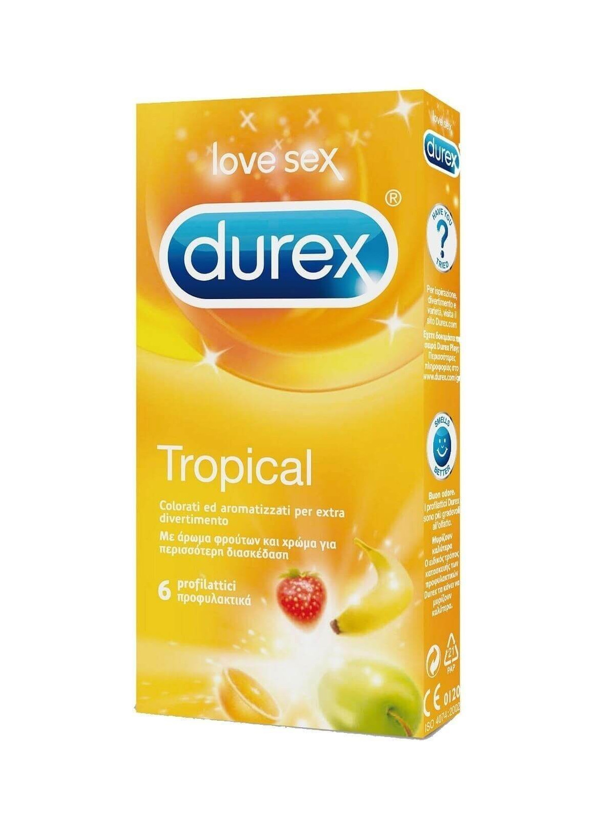 Profilattici Durex Tropical  6 Pezzi