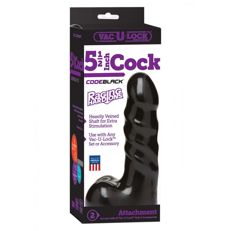 FALLO REALISTICO VAC-U-LOCK 5.5 INCH COCK RAGING HARD ONS