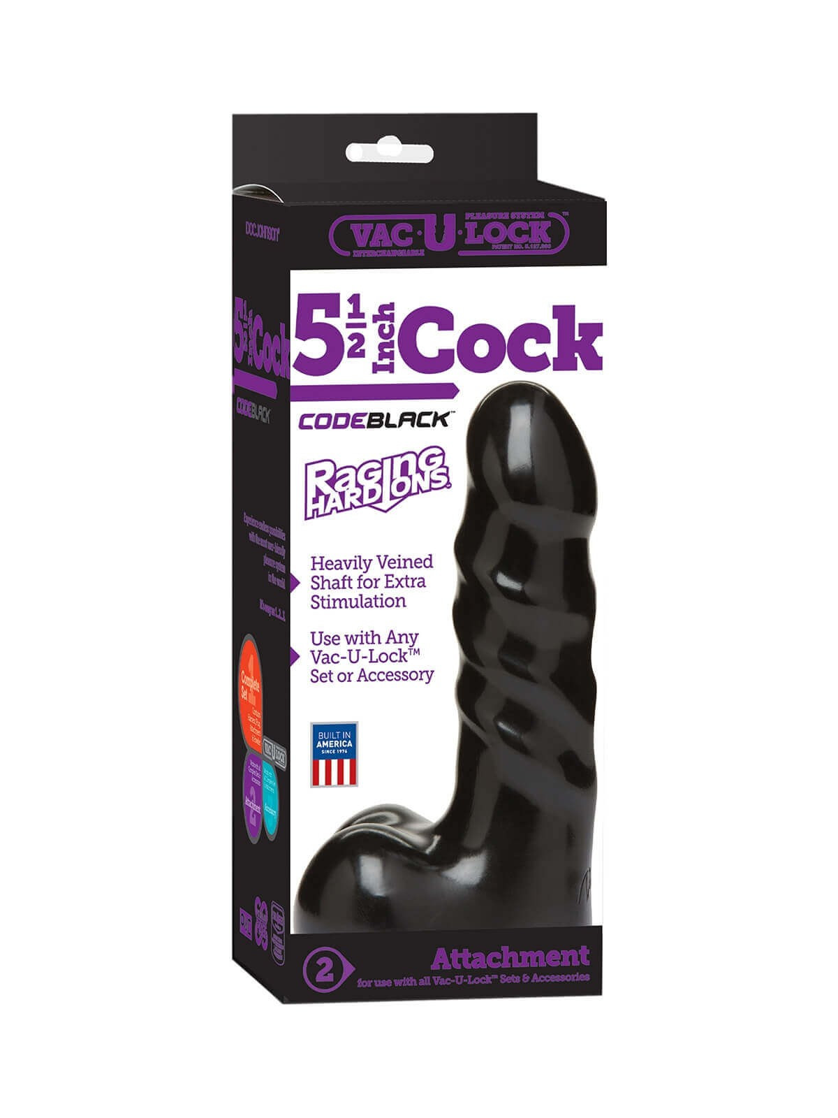 FALLO REALISTICO VAC-U-LOCK 5.5 INCH COCK RAGING HARD ONS