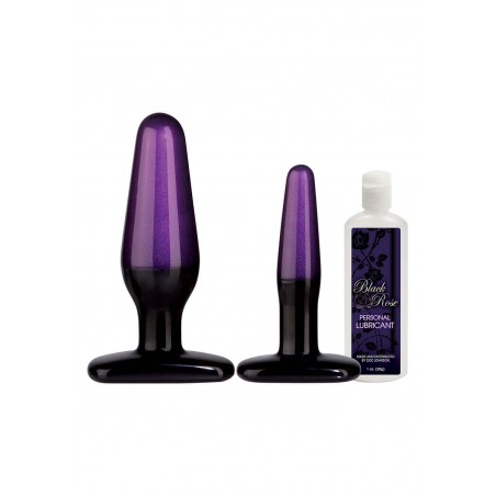 Kit Plug Anali Black Rose Br Anal Trainer Kit Black/purple