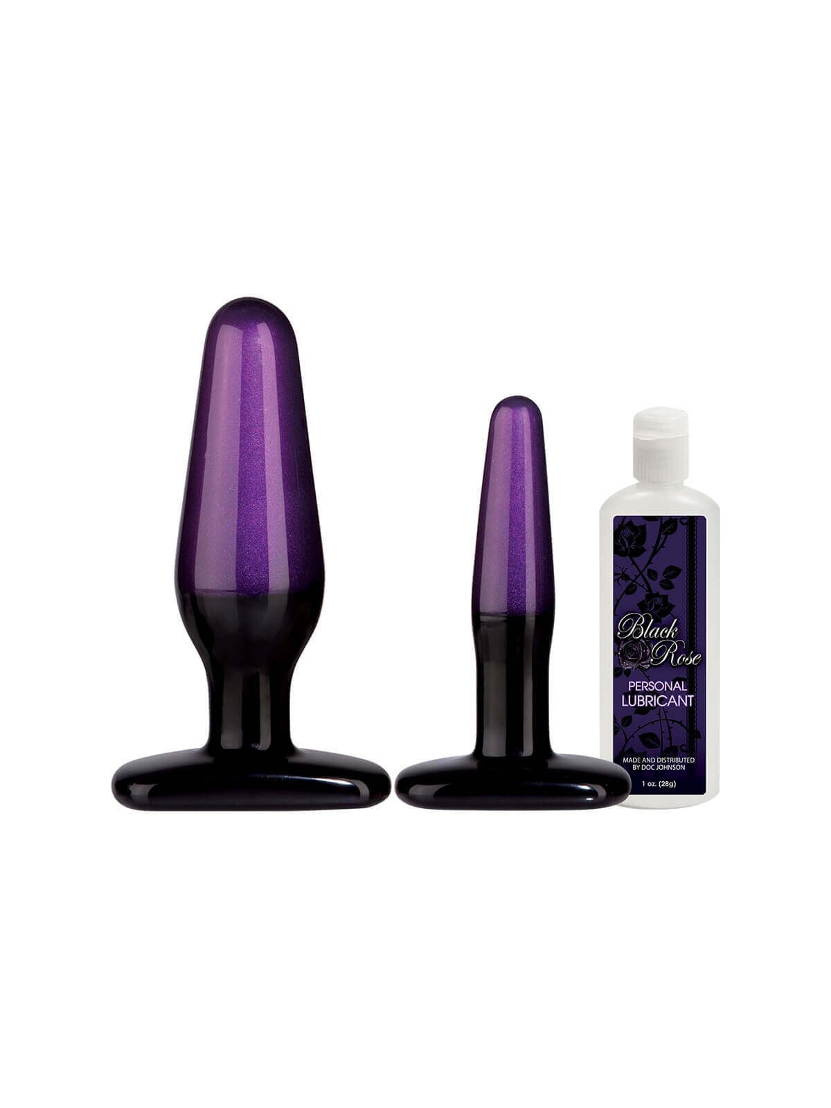 Kit Plug Anali Black Rose Br Anal Trainer Kit Black/purple