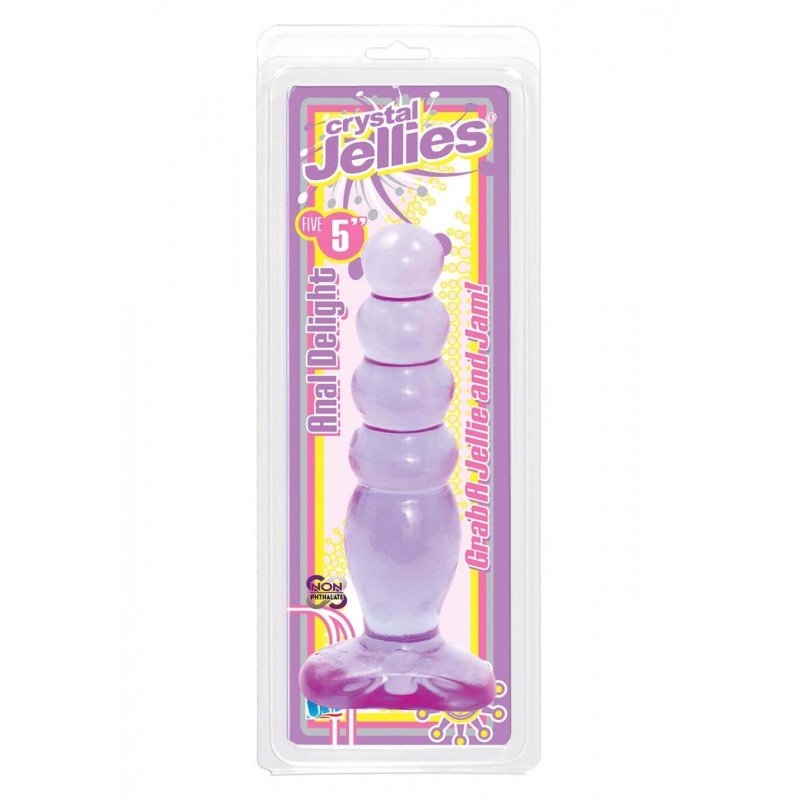 DILDO PLUG ANALE CRYSTAL JELLIES ANAL DELIGHT VIOLA