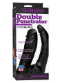 DILDO DOPPIO Naturale Nero 16cm Double Penetrator Vac-U-Lock''