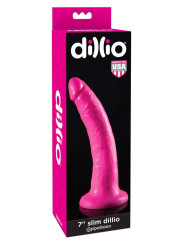 Dildo Realistico DILDO 7 INCH SLIM PINK