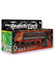 Dildo Realistico REALISTIC COCK 6" BLACK