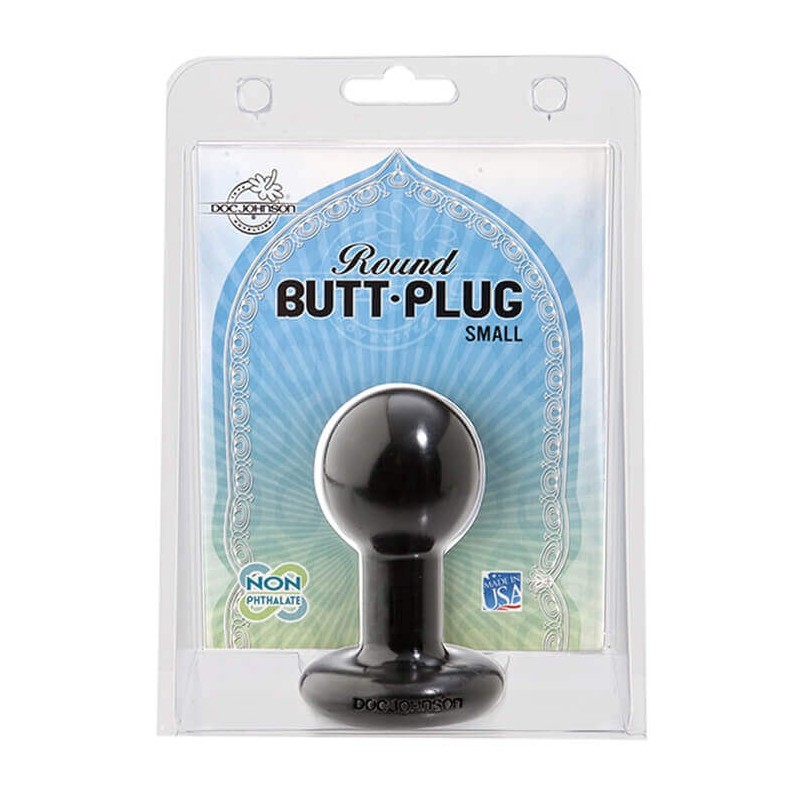 PLUG ANALE ROUND BUTT PLUG BLACK L