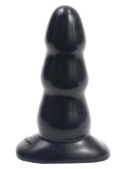 PLUG ANALE TRIPLE RIPPLE BUTT PLUG BLACK M