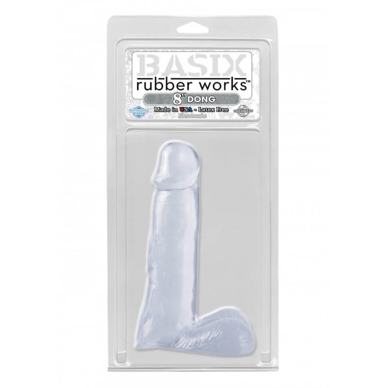 Dildo in Jelly Basix 8 Trasparente