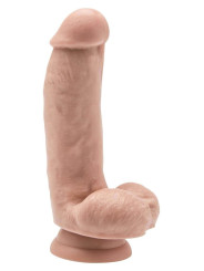 Dildo Realistico 6 Inch con Palle Color Carne e Nero