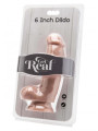 Dildo Realistico 6 Inch con Palle Color Carne e Nero