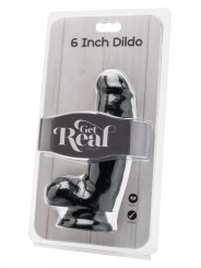 Dildo Realistico 6 Inch con Palle Color Carne e Nero