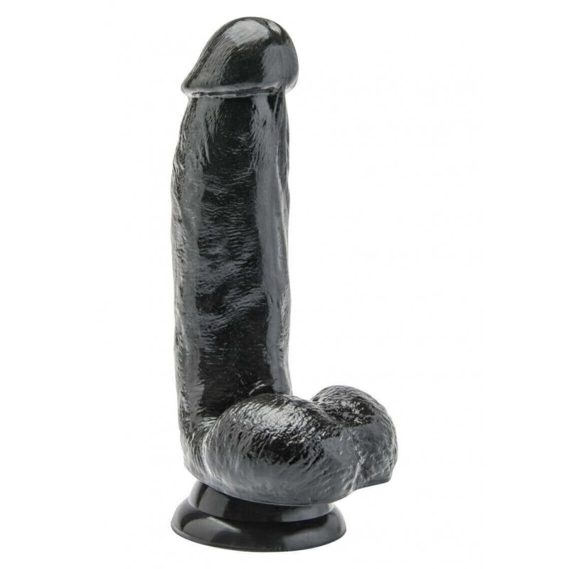 Dildo Realistico 6 Inch con Palle Color Carne e Nero