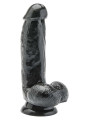 Dildo Realistico 6 Inch con Palle Color Carne e Nero