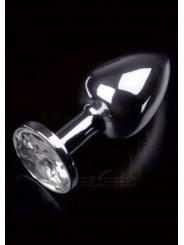 Plug anal argento small 7,5 cm